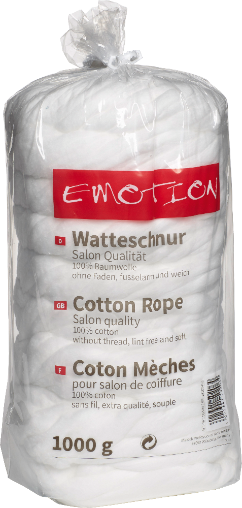 Watteschnur 100% Baumwolle 1000 g