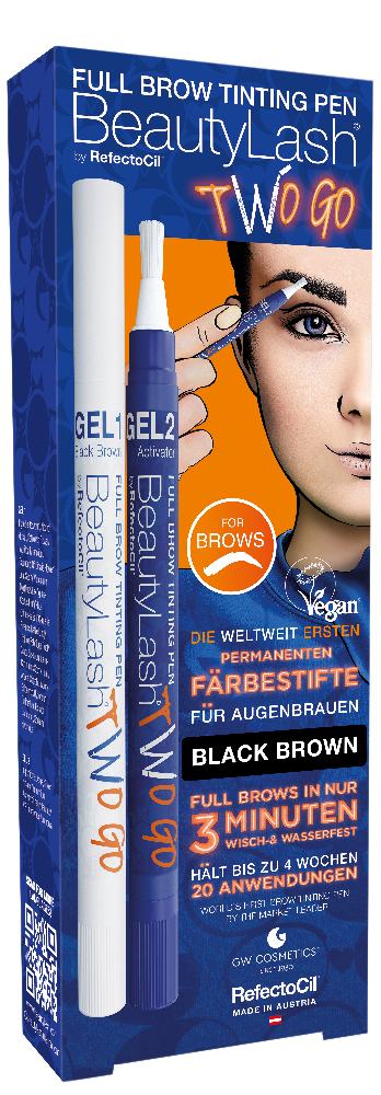 RefectoCil® Beauty Lash Färbestifte TWO GO - schwarzbraun